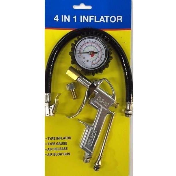 S-Ks Tools B-103-3 Pneumatic 4-in-1 Tire Inflator Gauge - KHM Megatools Corp. S-Ks Tools B-103-3 Pneumatic 4-in-1 Tire Inflator Gauge - KHM Megatools Corp.